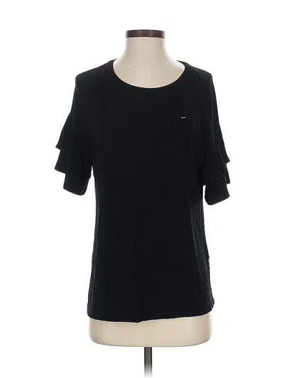 Pre-owned H By Halston Short Sleeve T-shirt In Black