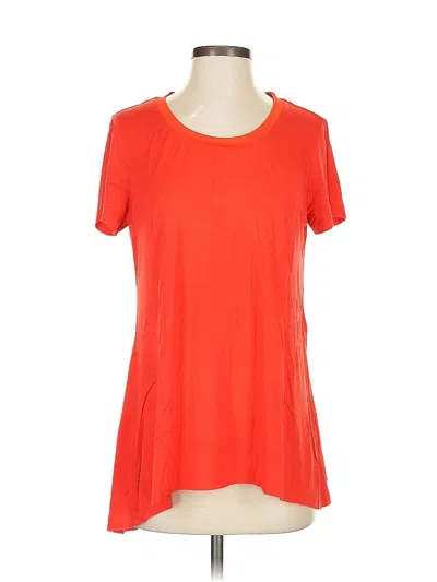 Pre-owned H By Halston Short Sleeve T-shirt In Orange