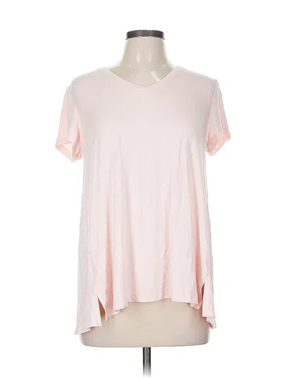 Pre-owned H By Halston Short Sleeve T-shirt In Pink