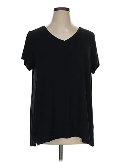 Pre-owned H By Halston Short Sleeve T-shirt In Black