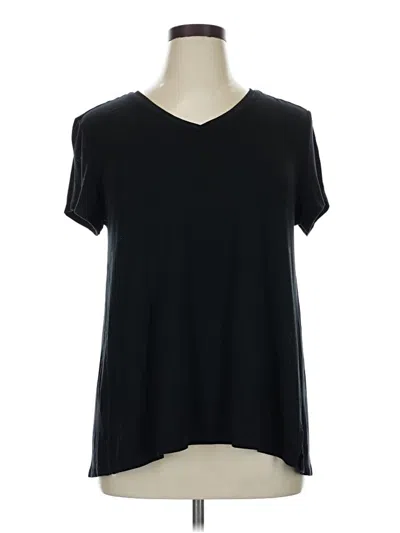Pre-owned H By Halston Short Sleeve T-shirt In Black