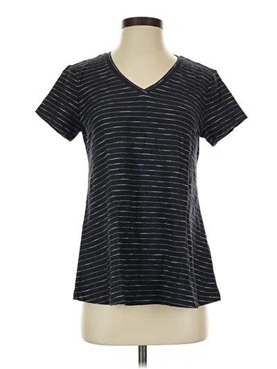 Pre-owned H By Halston Short Sleeve T-shirt In Black