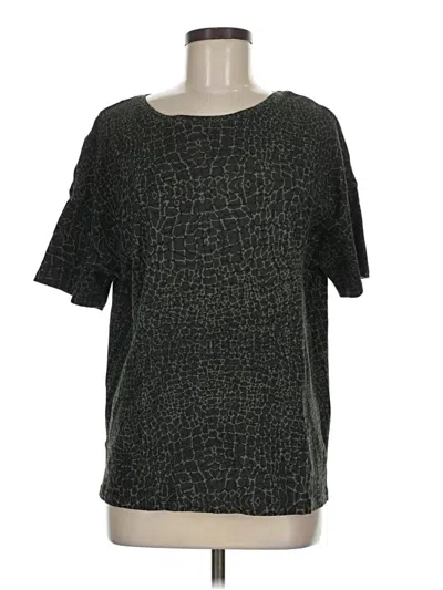 Pre-owned H By Halston Short Sleeve T-shirt In Black