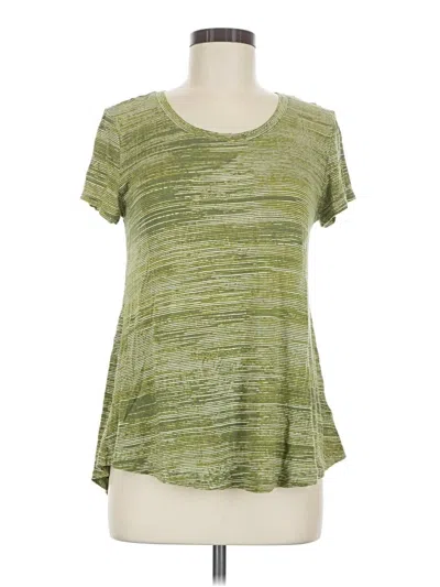 Pre-owned H By Halston Short Sleeve T-shirt In Green