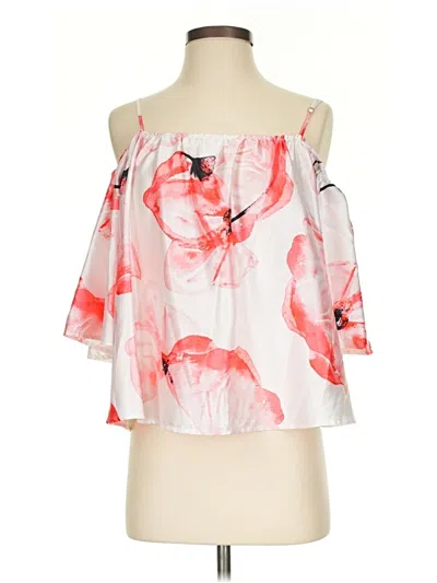 Pre-owned H By Halston Sleeveless Blouse In Pink