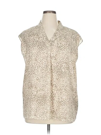 Pre-owned H By Halston Sleeveless T-shirt In White