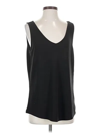 Pre-owned H By Halston Sleeveless T-shirt In Black