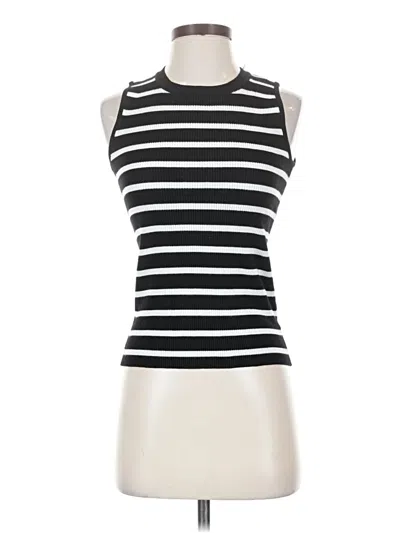 Pre-owned H By Halston Sleeveless T-shirt In Black