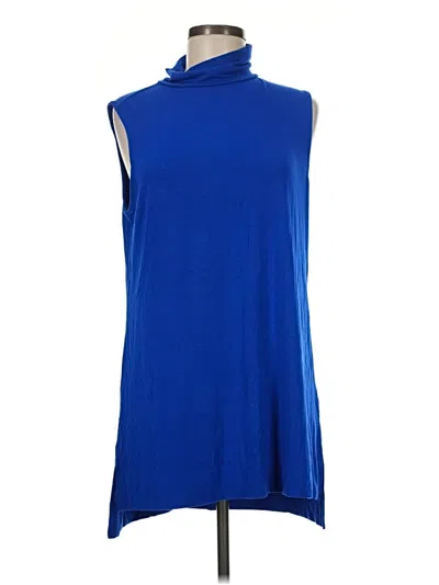 Pre-owned H By Halston Sleeveless T-shirt In Blue