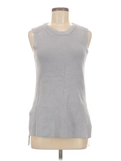 Pre-owned H By Halston Sweater Vest In Gray