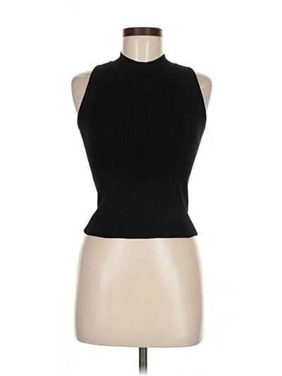 Pre-owned H By Halston Turtleneck Sweater In Black