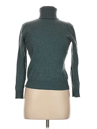 Pre-owned H By Halston Wool Pullover Sweater In Blue
