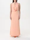 H Couture Dress  Woman Color Peach In Peach