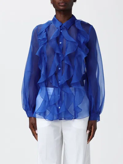 H Couture Shirt Woman  In Blue
