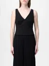 H Couture Top  Woman Color Black In Black