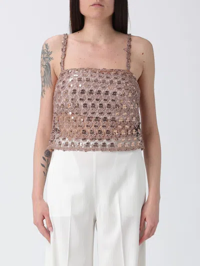 H Couture Top  Woman Color Bronze In Brown