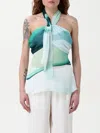 H Couture Top  Woman Color Green In Green