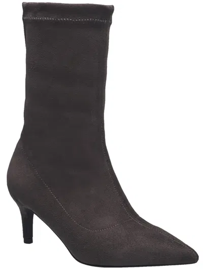 H Halston Girona Womens Comfort Insole Manmade Ankle Boots In Grey