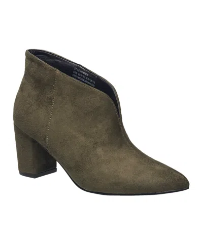 H Halston Nyc Bootie In Green