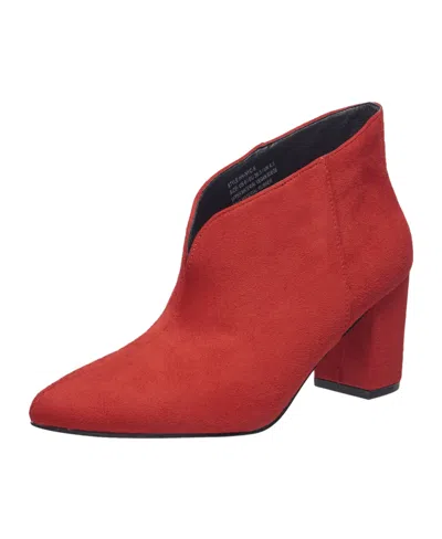 H Halston Nyc Bootie In Red