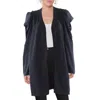 H Halston Womens Draped Open-front Cardigan Sweater