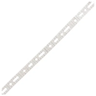 Pre-owned H. Stern 18 Karat White Gold & Diamond 'metropolis' Bracelet