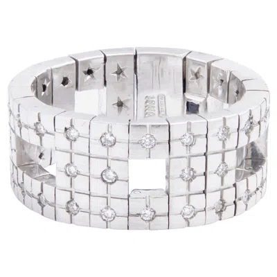 Pre-owned H. Stern 18 Karat White Gold & Diamond 'metropolis' Ring