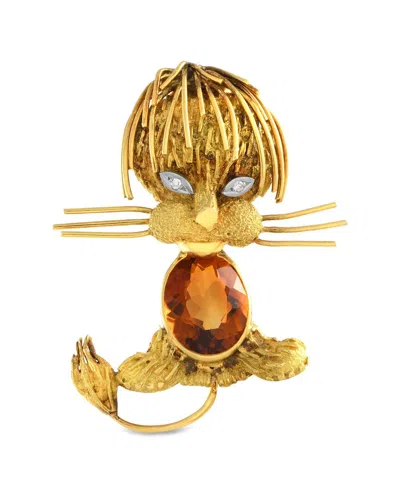 H. Stern 18k Citrine Brooch (authentic Pre-loved)