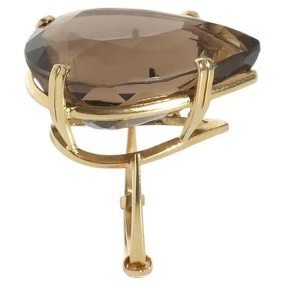 Pre-owned H. Stern 18k Gold And Smoky Quartz Ring By H Stern In Multi