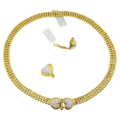 Pre-owned H. Stern H Stern 64 Grams 18 Carats Yellow Gold Necklace And Earrings