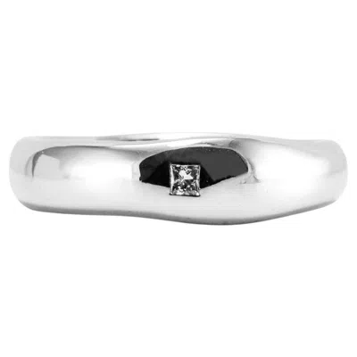 Pre-owned H. Stern Constance Collection 18k Noble Gold Princess Cut Diamond Band Ring In Multi