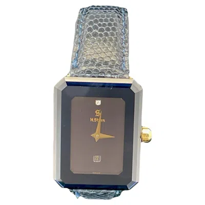Pre-owned H. Stern H.stern 18k Yellow Gold Sapphire Diamond Swiss Quartz Women's Wrist Watch