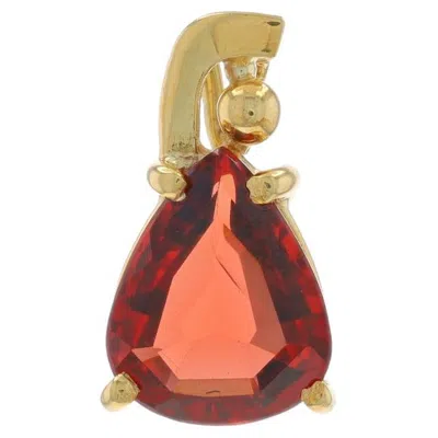 Pre-owned H. Stern H Stern Spessartite Garnet Solitaire Earrings - Yellow Gold 14k Pear 2.10ct