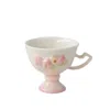 H2 Studio Green / Pink / Purple Peach It Four Surrealism Peach Porcelain Cup