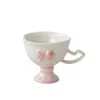 H2 Studio Pink / Purple Peach It Double Sided Peach Porcelain Tea Cup