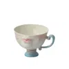 H2 Studio The Kissing Cup Theatre Porcelain Art Cup Deep Blue Large