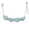 H2 Studio Women's Blue / Green / Silver My Body Eye With Lip Choker Necklace Glossy Green And Blue In Multi