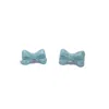 H2 Studio Women's Bowtie Maniac Mini Bowtie Earrings Apple Green