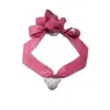 H2 Studio Women's Pink / Purple Angry Puss Hot Pink Silk Necklace