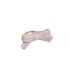 H2 Studio Women's Pink / Purple Bowtie Maniac Small Ribbon Ceramic Bowtie Gold Plated Brass Ring Rose Rock