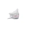 H2 Studio Women's White Angry Puss Porcelain Cat 14k Gold Plated Brass Ring In White