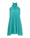H2o Italia Woman Mini Dress Emerald Green Size M Polyester
