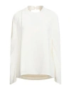 H2o Italia Woman Top Cream Size M Polyester In Neutral
