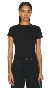 H2ofagerholt H2o Fagerholt Sophia Cropped Tee In 深黑色