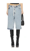 H2ofagerholt Monday Shorts In Light Blue Denim