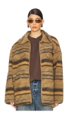 H2ofagerholt Weekend Pile Jacket In Brown