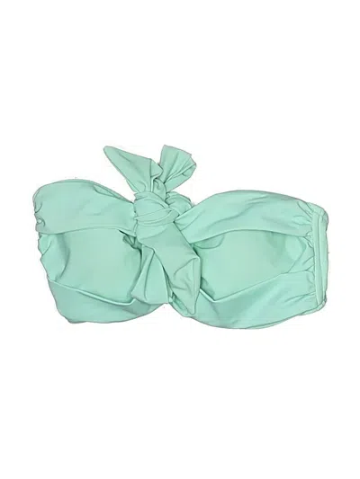 Pre-owned H2oh! Swimsuit Top Green Swimwear