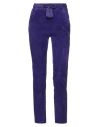 H8li Paris Woman Pants Purple Size Xxs Lambskin