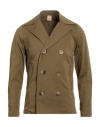 H953 Man Blazer Military Green Size 48 Cotton, Polyamide, Elastane