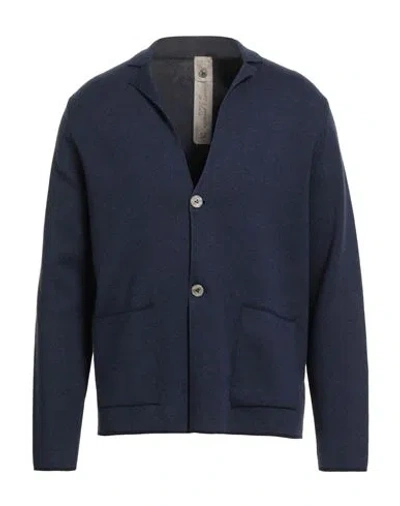 H953 Man Blazer Navy Size 42 Cotton In Blue